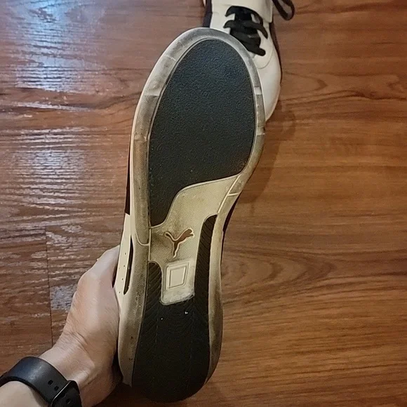 Men's White and Blue Puma Shoes - Picture 7 of 7